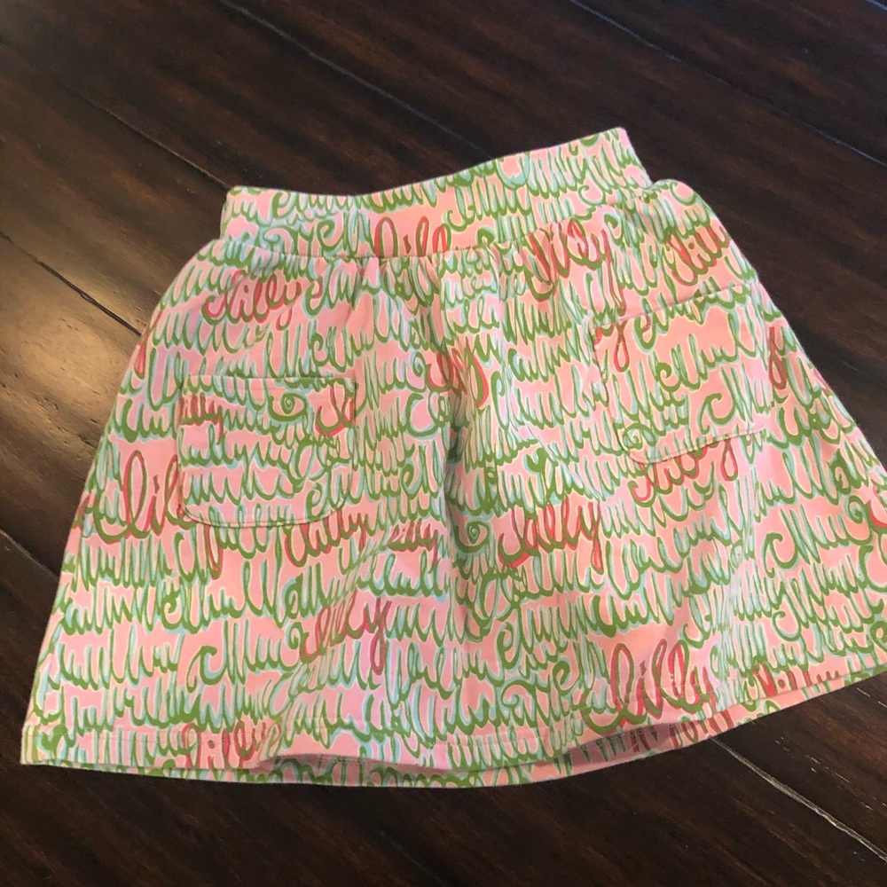 Girls Lilly Pulitzer cotton skirt sz 7